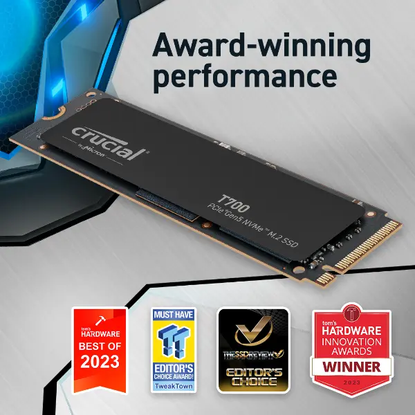 Buy Crucial T700 2TB PCIe Gen5 NVMe M 2 SSD Online