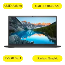Dell Inspiron 3525 Carbon Black Laptop ( AMD Athlon Silver 3050U Processor 8GB DDR4 RAM 256GB SSD Radeon Graphic Windows 11 MS Office2021 15.6 inches)