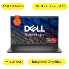 Dell Vostro 3425 Black AMD R3-5425u 8GB RAM 256GB wIN11 14 MS 21 -1