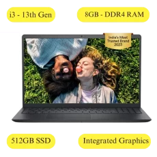 Dell Inspiron 15 3530 Carbon Black i3 13th gen 8gb ram 512gb ssd integrated graphics
