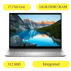 Dell Inspiron 5430 Platinum Silver (i7-1355U 13th Gen Processor 16GB DDR5 RAM 512GB SSD Integrated Windows 11 MS Office 2021 14 FHD WVA AG Narrow Border Fingerprint Reade)-With Bag