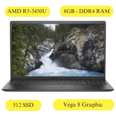 Dell Vostro 3515 Titan Grey (AMD R5-3450U Processor 8GB DDR4 RAM 512gb SSD Vega 8 Graphic Windows 11 MS Office 2021 15.6 FHD)-Without Bag