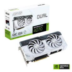 ASUS Dual GeForce RTX 4070 White OC Edition 12GB GDDR6X Graphics Card 1