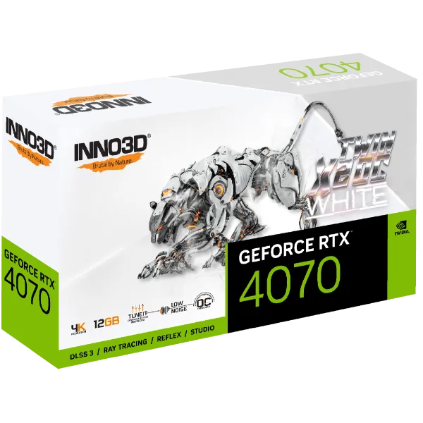 Buy INNO3D GEFORCE RTX 4070 TWIN X2 OC WHITE Graphic Card Online