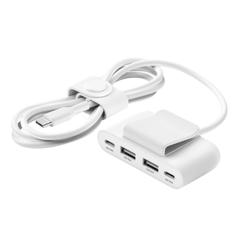 BoostCharge Pro USB-C® Wall Charger with PPS 60W + 4-Port USB Power Extender