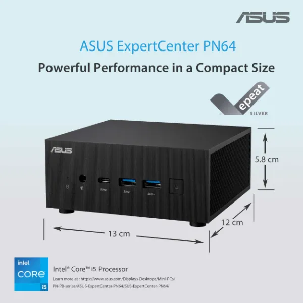 ASUS Expert Center PN64 Mini PC - i5 12th Gen Intel Core Processor and Intel Iris® Xe Graphics