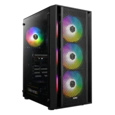 GAMDIAS AURA GC2 Perforated RGB Mid-tower Case PC Cabinet Black 1