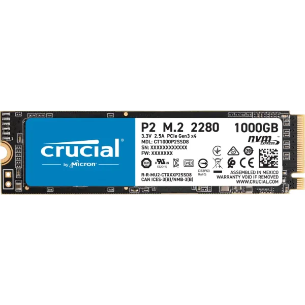 Crucial P2 1TB M.2 NVMe Internal SSD