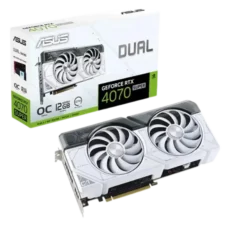 ASUS Dual GeForce RTX 4070 SUPER OC Edition 12GB GDDR6X Graphic Card (White) 1