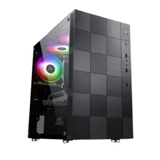 Ant Esports Elite 1000 TG Mid Tower Gaming Cabinet (Black) 1
