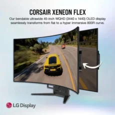 CORSAIR XENEON FLEX 45WQHD240 45-Inch Bendable Gaming Monitor 1