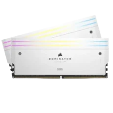 Corsair Dominator Titanium RGB DDR5 32GB (16GBx2) 7200MHz CL34 RAM (White)